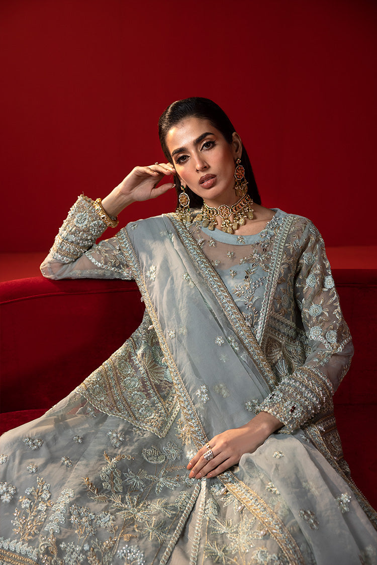 Picture of Ellena - 3-PC Unstitched Fancy Embroidered Organza Suit - Available at Raja Sahib