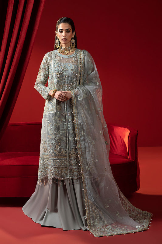 Picture of Ellena - 3-PC Unstitched Fancy Embroidered Organza Suit - Available at Raja Sahib