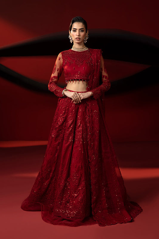 Picture of Ellena - 3-PC Unstitched Fancy Embroidered Organza Suit - Available at Raja Sahib