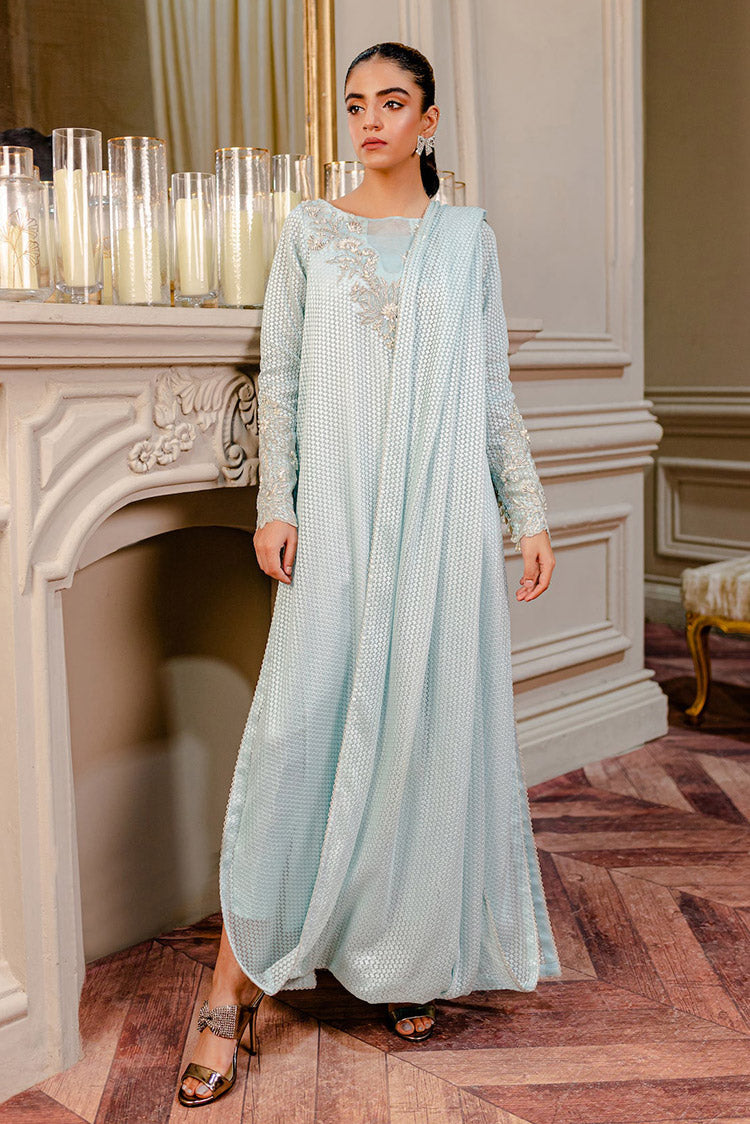 Picture of Fozia Khalid - Lumiries Festive Vol 3 - Glacial Blue - Available at Raja Sahib