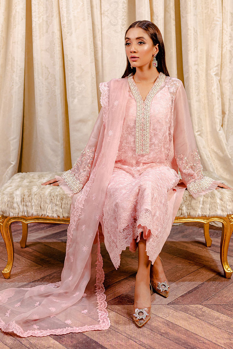 Picture of Fozia Khalid - Lumiries Festive Vol 3 - Crepe Rose - Available at Raja Sahib