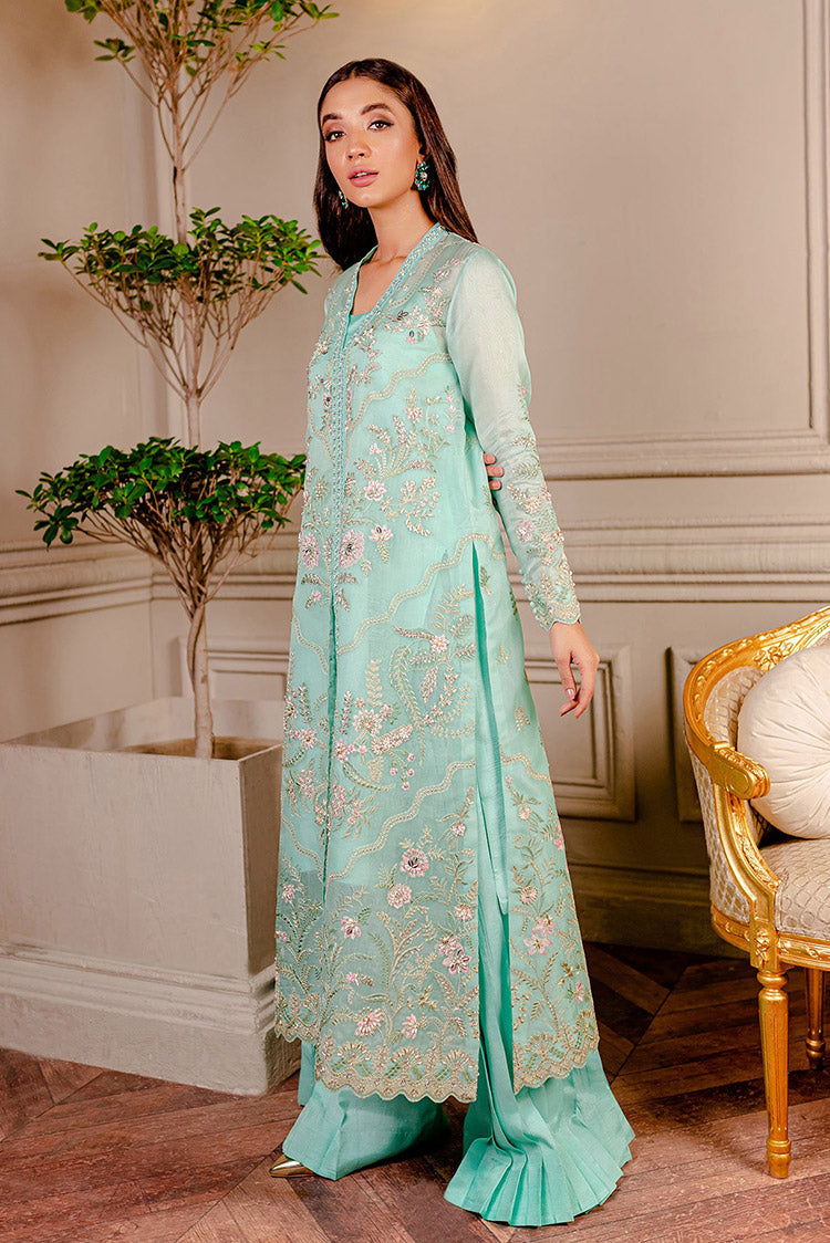 Picture of Fozia Khalid - Lumiries Festive Vol 3 - Tiffany Blue - Available at Raja Sahib