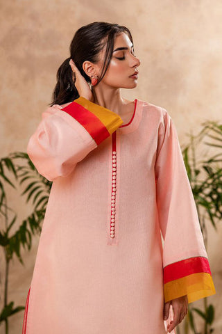 Fozia Khalid - FK Basics Collection - Blush Pink Tunic