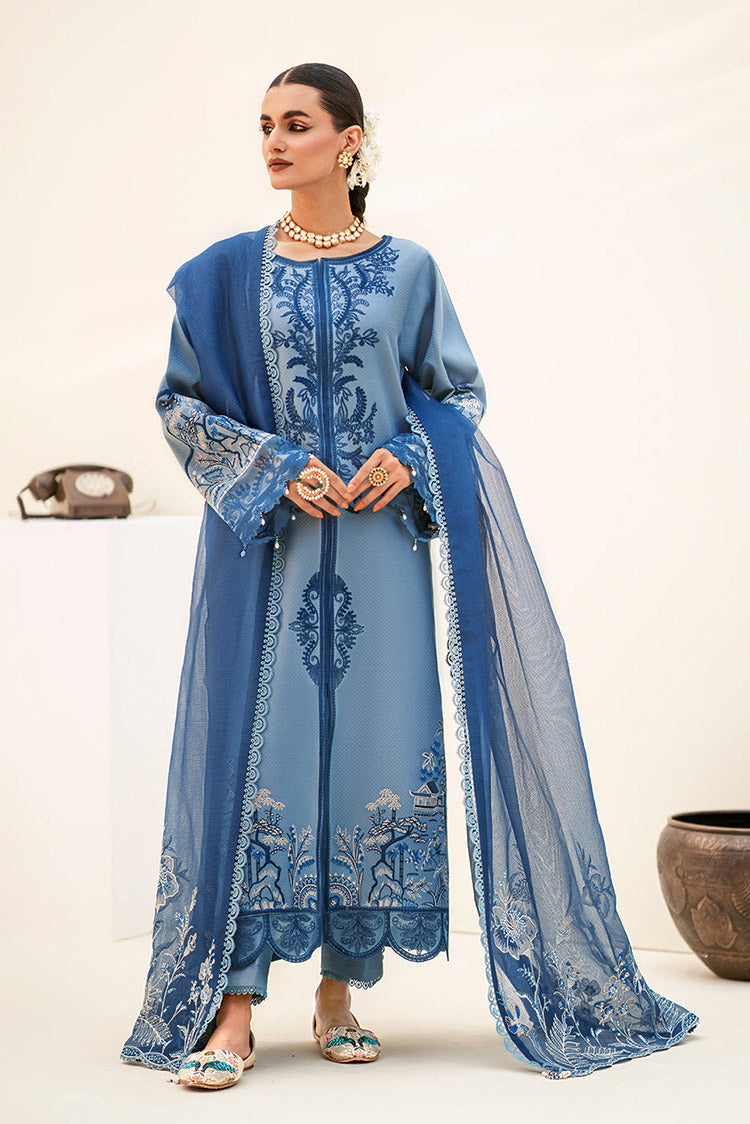 Picture of Fozia Khalid - Elayne Festive Collection - Aquamarine - Available at Raja Sahib