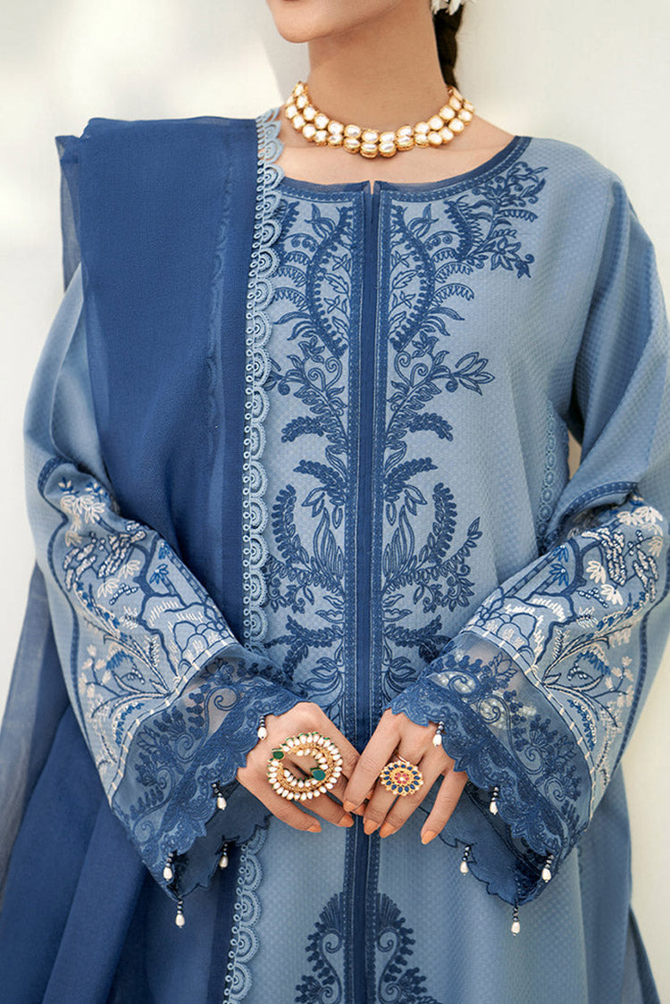 Picture of Fozia Khalid - Elayne Festive Collection - Aquamarine - Available at Raja Sahib