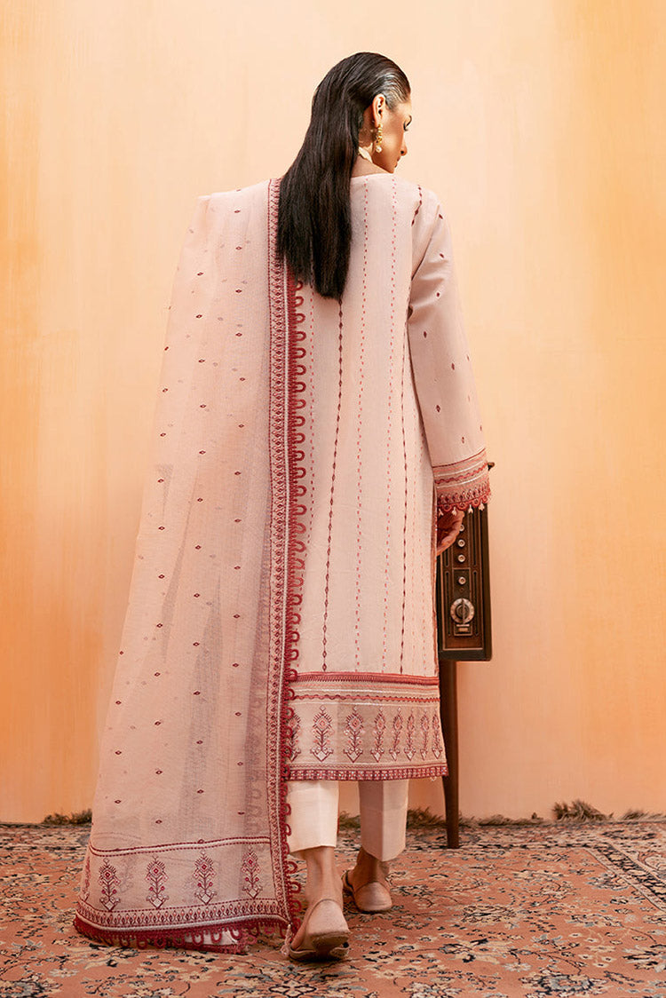 Picture of Fozia Khalid - Elayne Festive Collection - Blush Pink - Available at Raja Sahib