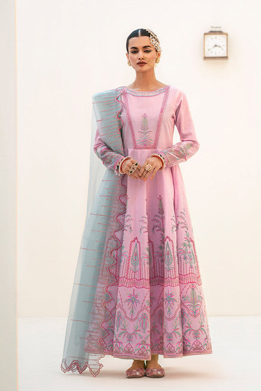 Picture of Fozia Khalid - Elayne Festive Collection - Cranberry Pink - Available at Raja Sahib