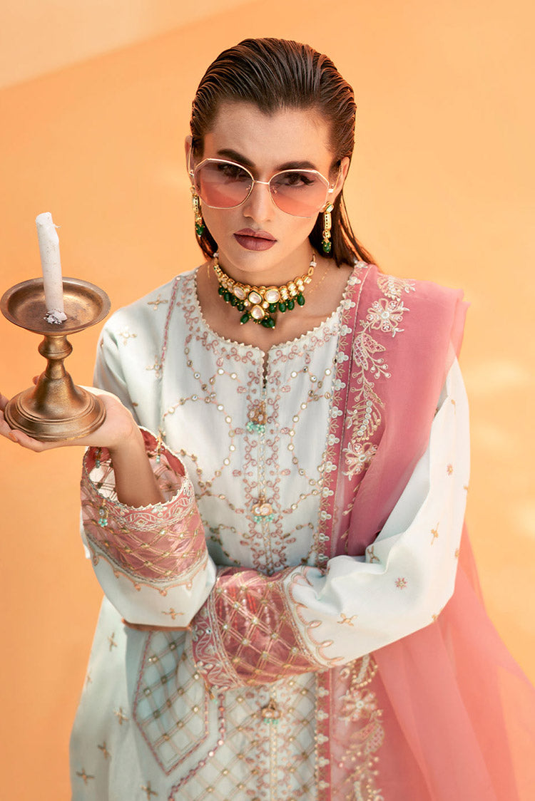 Picture of Fozia Khalid - Elayne Festive Collection - Moonlight Jade - Available at Raja Sahib