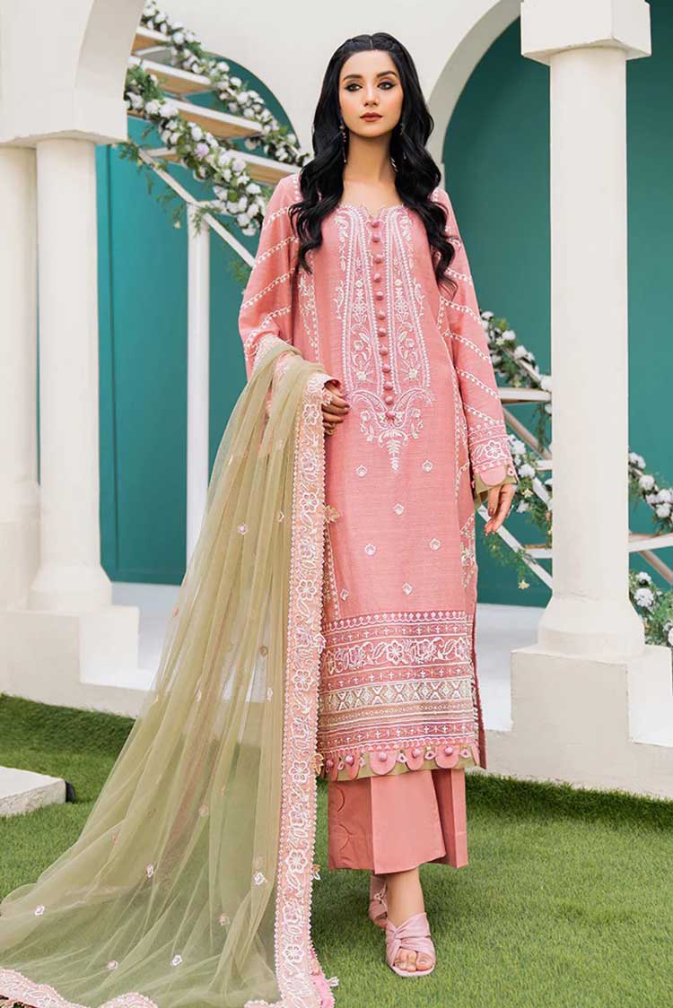 Picture of Hemstitch - Lotus Arzu Luxury Lawn Collection - Available at Raja Sahib