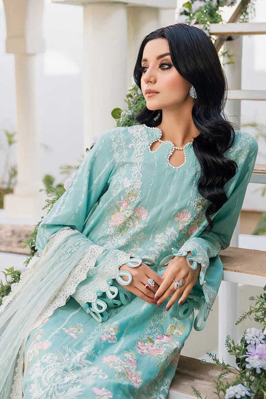 Picture of Hemstitch - Snow Drop Arzu Luxury Lawn Collection - Available at Raja Sahib