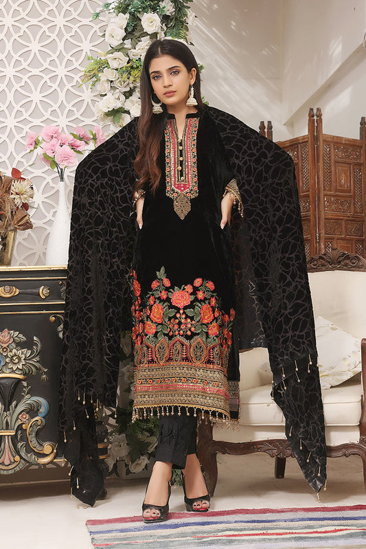 Picture of Hadiaeman - Embroidered Velvet Collection - HEVC 04 - Available at Raja Sahib