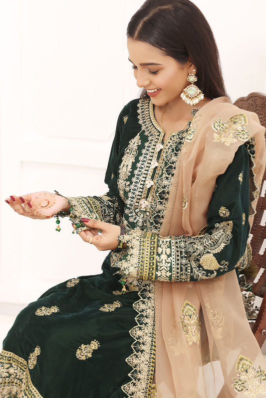 Picture of Hadiaeman - Embroidered Velvet Collection - HEVC 07 - Available at Raja Sahib