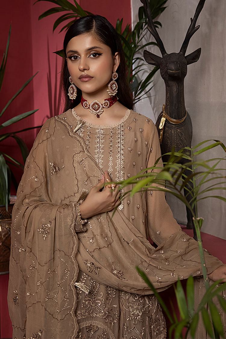 Picture of Humdum - Heer Embroidery Chiffon Collection-HR-08 - Available at Raja Sahib