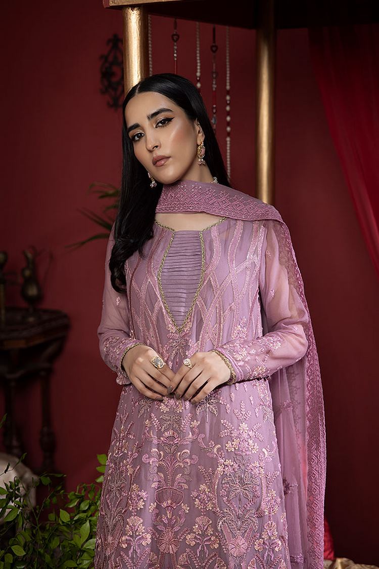 Picture of Humdum - Heer Embroidery Chiffon Collection-HR-10 - Available at Raja Sahib