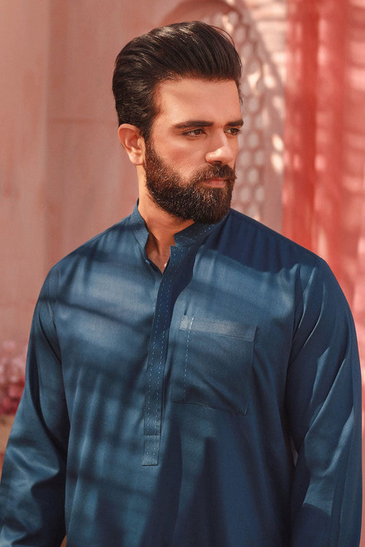 Picture of Istor - 2Pc | Stitched | Karvaan | Metallic Blue | IST-03 - Available at Raja Sahib