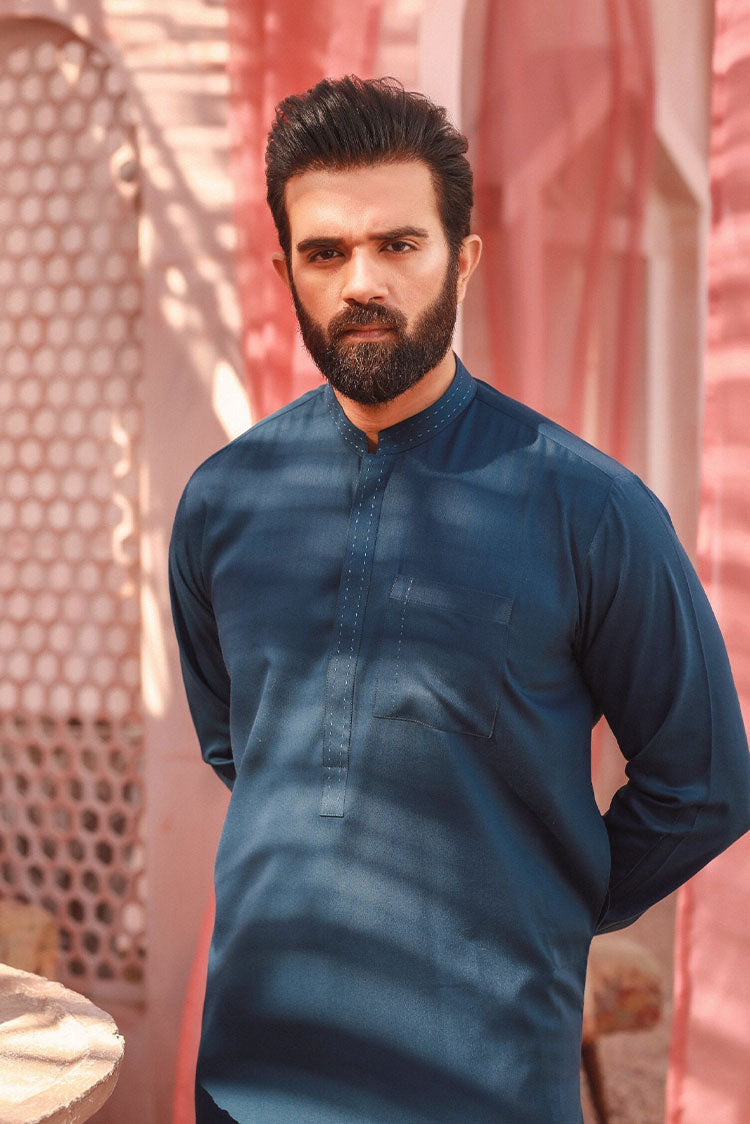 Picture of Istor - 2Pc | Stitched | Karvaan | Metallic Blue | IST-03 - Available at Raja Sahib