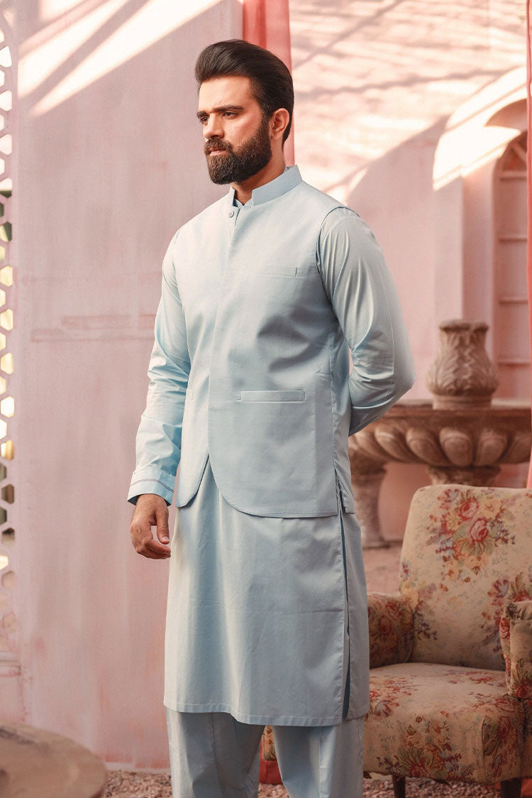 Picture of Istor - 2Pc | Stitched | Silver | Light Blue | IST-05 - Available at Raja Sahib