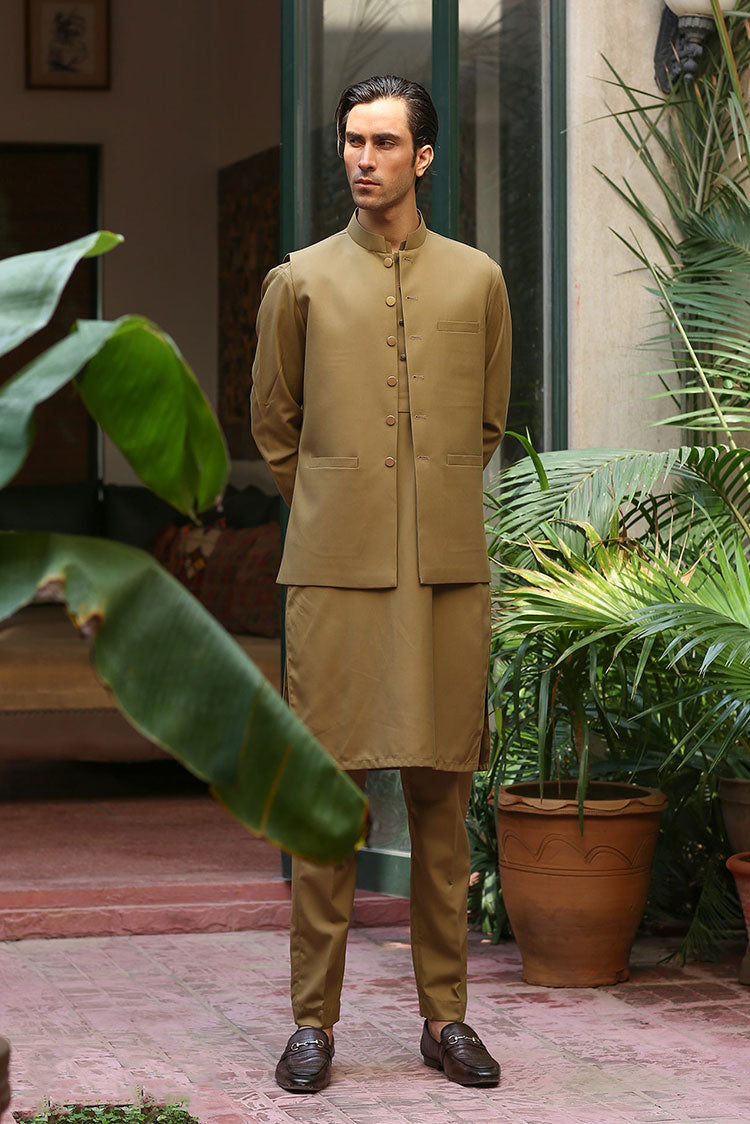 Picture of Istor - 2Pc | Stitched | Supreme | Camel | IST-141 - Available at Raja Sahib