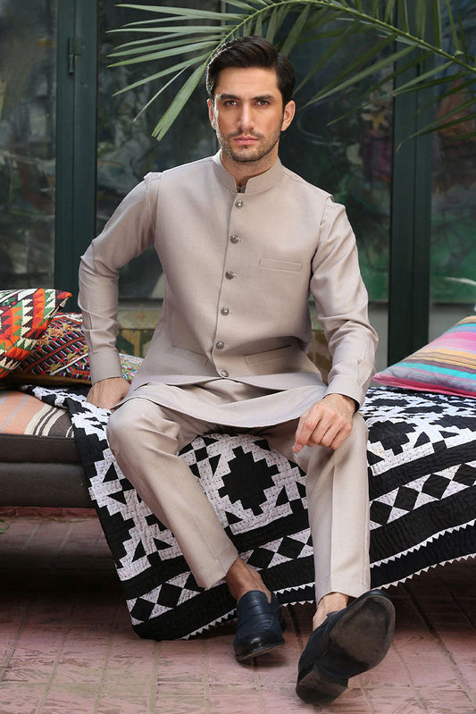 Picture of Istor - Waistcoat | Paramount | Sand | IST-152 - Available at Raja Sahib