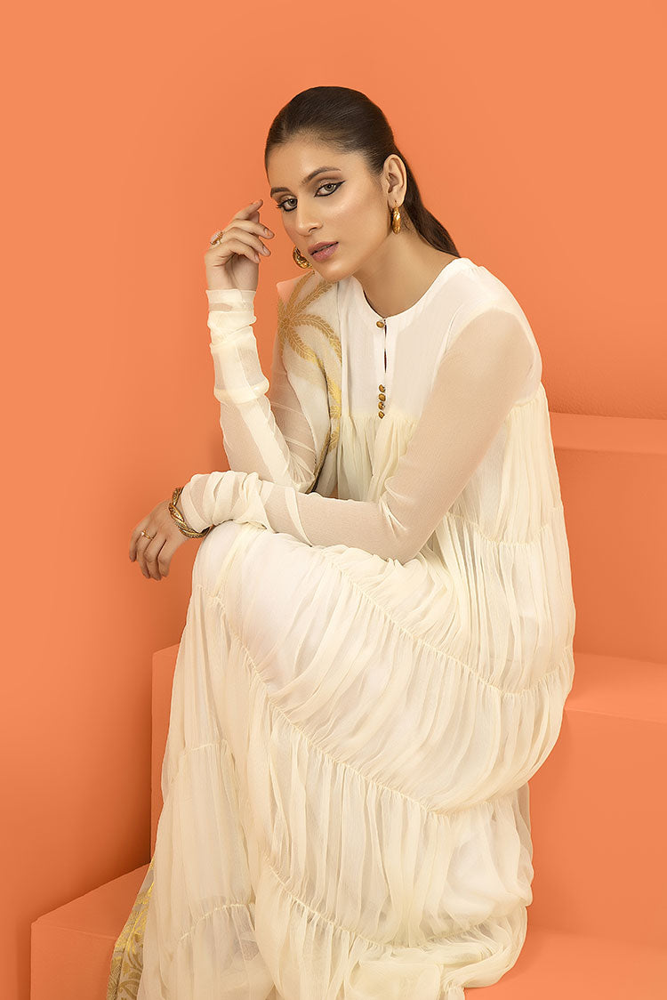 Picture of Zivah - Classic Luxury Pret Vol 1 - Ivory - Available at Raja Sahib