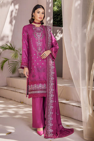 Jahan-e-Sukhan Peach Embroidery Collection - JS-06