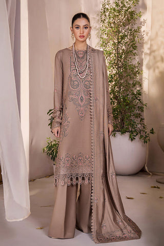 Jahan-e-Sukhan Peach Embroidery Collection - JS-08