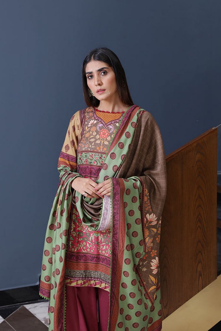 Picture of Humdum - Kashaf Wool Prints-KS-07 - Available at Raja Sahib