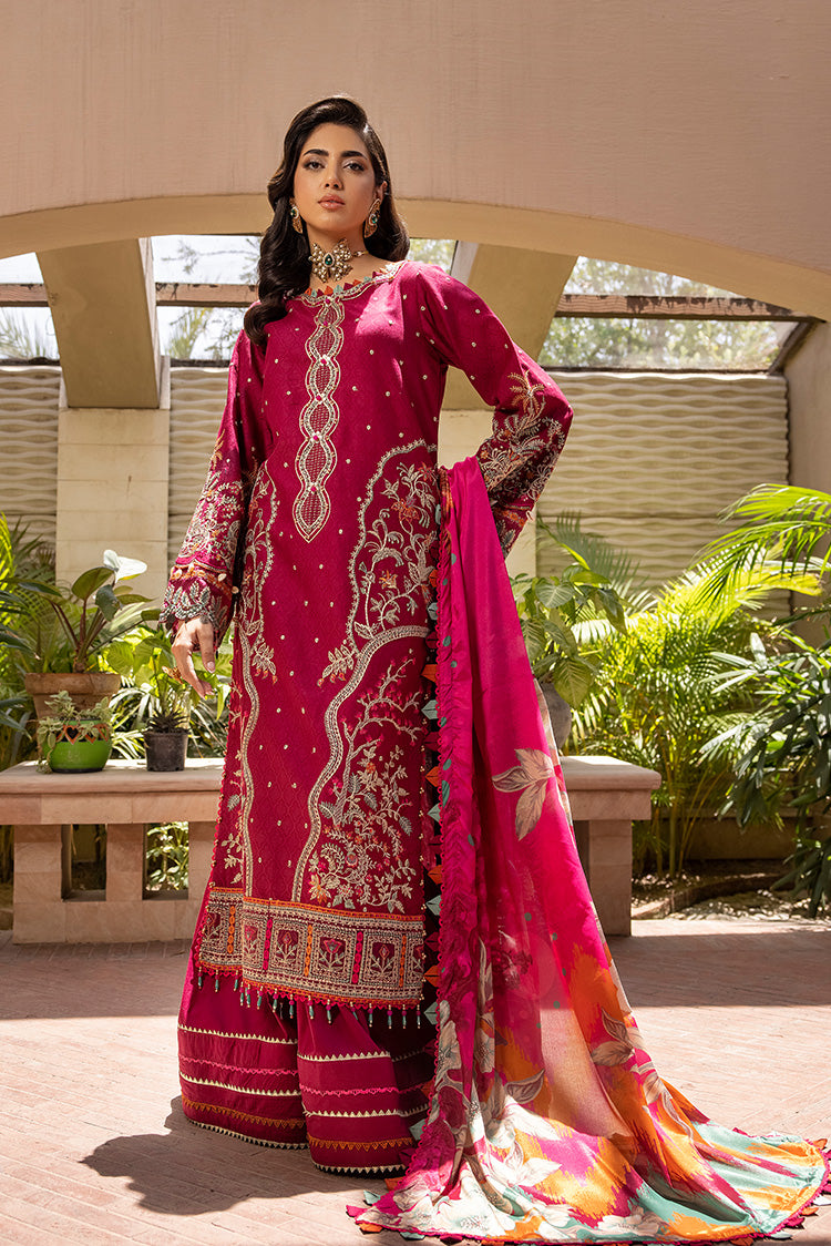 Picture of Ellena - 3-PC Unstitched Embroidered Lawn Suit - Available at Raja Sahib