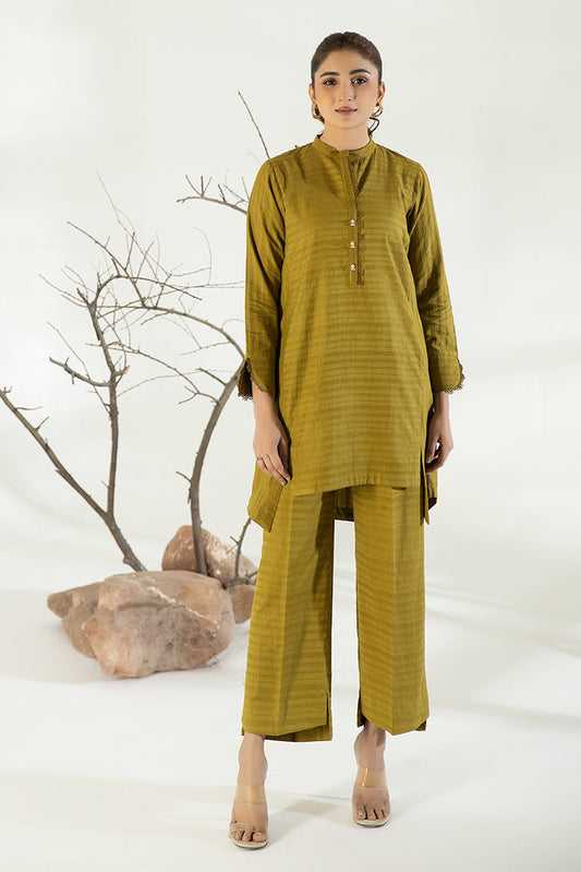 Picture of La Rosaa - Everyday Edit Vol 3 | LA3-01 | Olive Green | 2 pc - Available at Raja Sahib