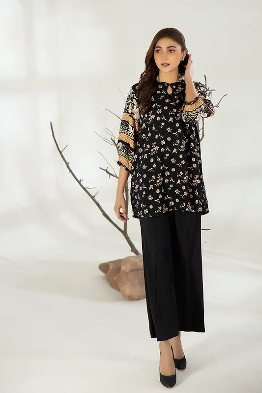 Picture of La Rosaa - Everyday Edit Vol 3 | LA3-08 | Black Floral | 1 pc - Available at Raja Sahib