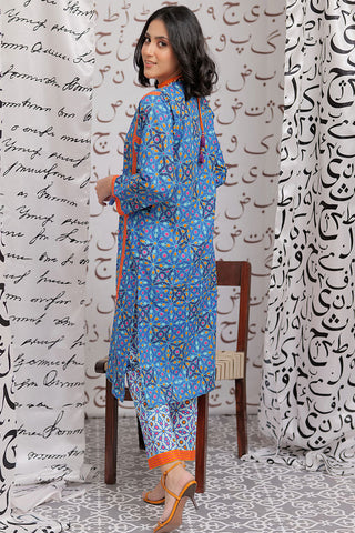 Senorita - LAC-02164 | Blue & Multicolor | Casual 2 Piece Suit  | Cotton  Lawn Print