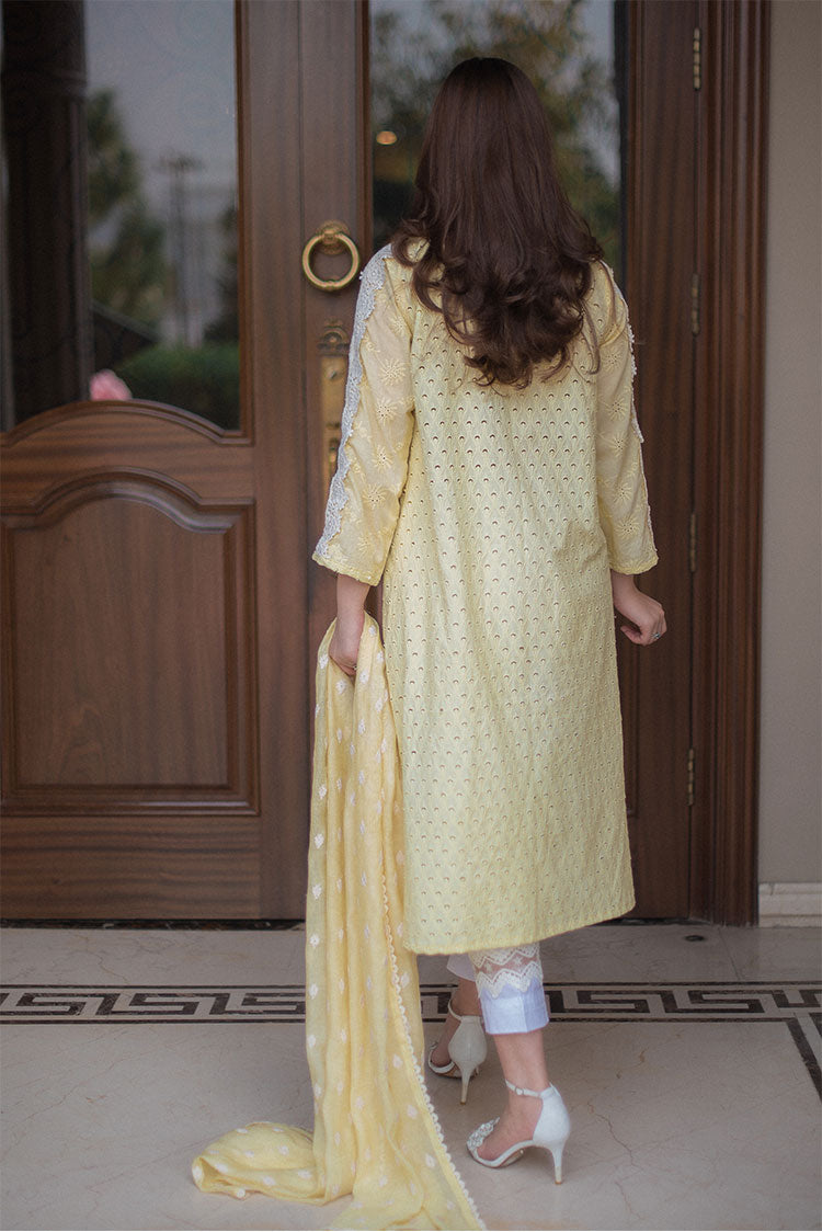 Picture of RJS Pret - Bahar Pret Collection - Lemon Dream - Available at Raja Sahib