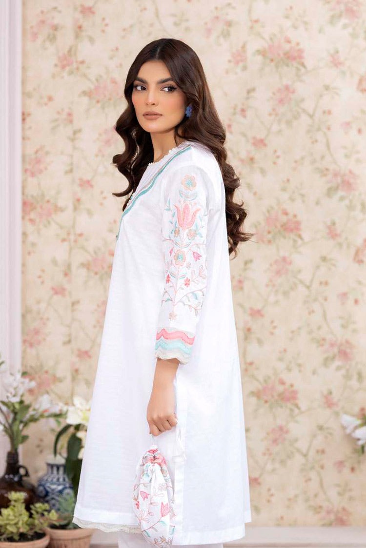 Picture of La Rosaa - Spring Summer RTW Collection - White - 2Pc - Available at Raja Sahib