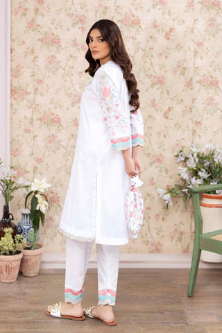 Picture of La Rosaa - Spring Summer RTW Collection - White - 2Pc - Available at Raja Sahib