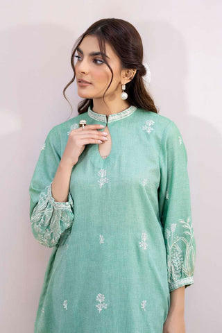 Picture of La Rosaa - Spring Summer RTW Collection - Green - 2Pc - Available at Raja Sahib