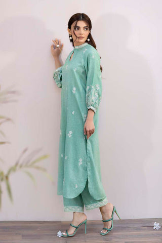 Picture of La Rosaa - Spring Summer RTW Collection - Green - 2Pc - Available at Raja Sahib