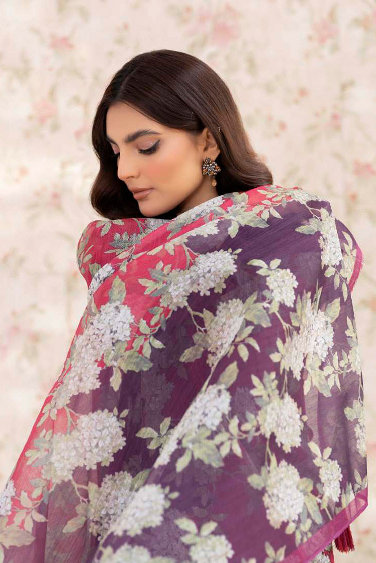 Picture of La Rosaa - Spring Summer RTW Collection - Purple - 3Pc - Available at Raja Sahib