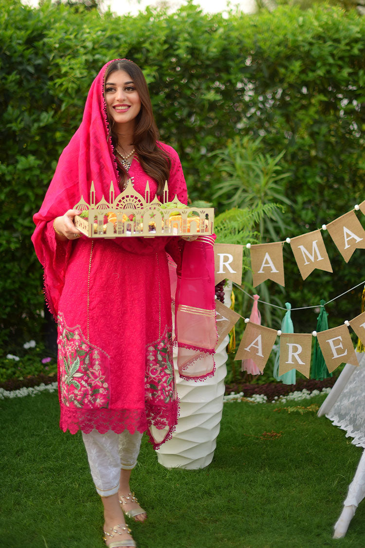 Picture of RJS Pret - Bahar Pret Collection - Magenta Pink - Available at Raja Sahib