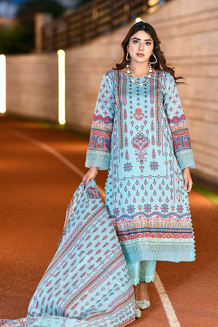 Picture of Maryam Malik - Rungreza Premium Lawn Collection - MMR-PL01 - Available at Raja Sahib