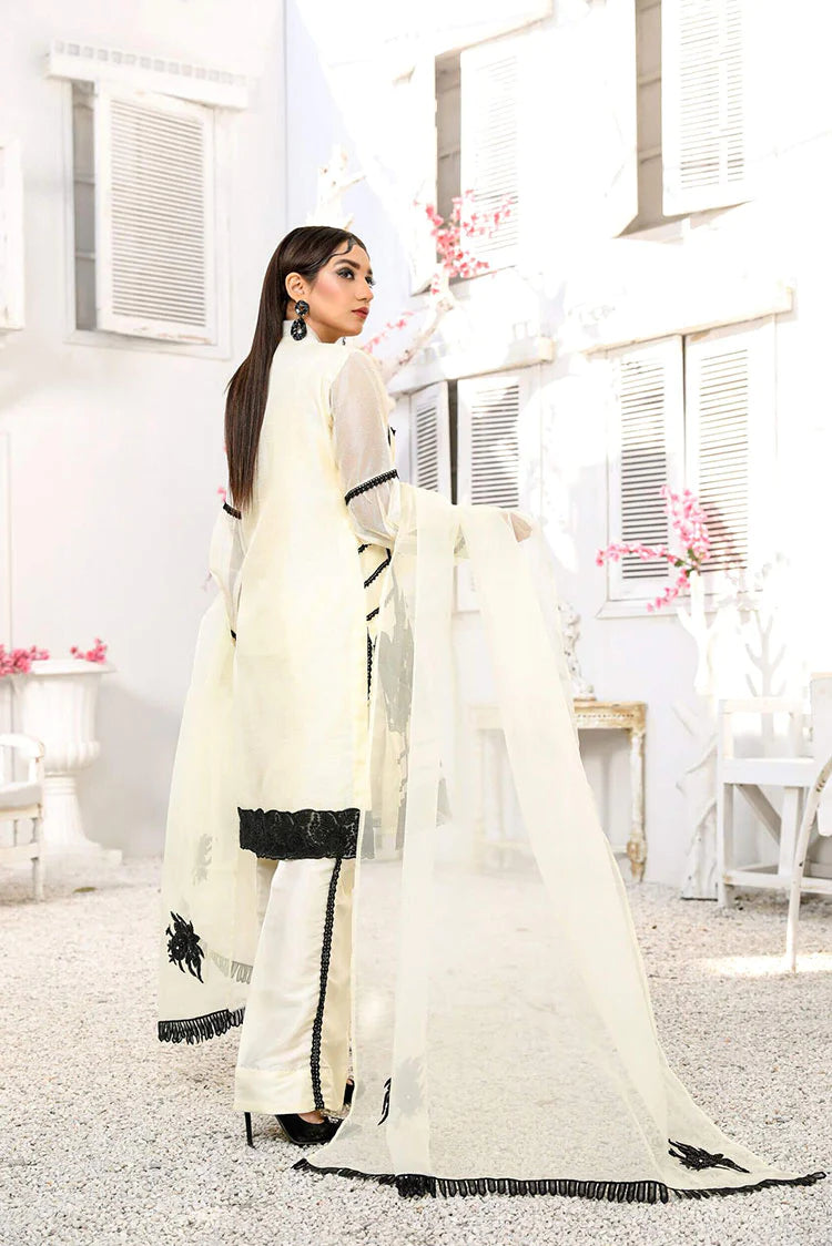 Picture of Maryam Malik - Noor Festive Collection - Monochrome - Available at Raja Sahib