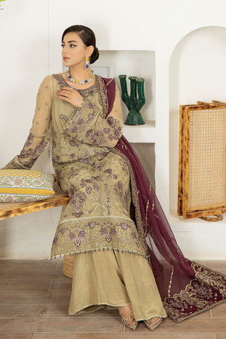 Adans Libas - Marguerite Embroidered Chiffon Collection - 5293