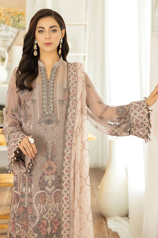 Adans Libas - Marguerite Embroidered Chiffon Collection - 5291