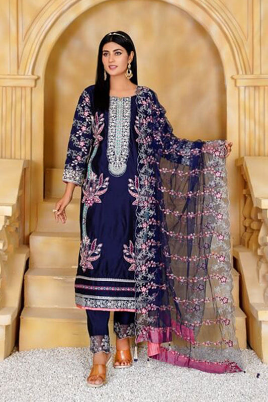 Picture of Ayat - Laila Luxury Pret Collection - Neelam - Available at Raja Sahib