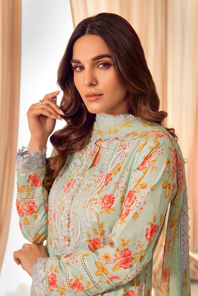 Picture of Noosh - Veda Unstitched Premium Lawn Eid Edit - NV01D07 - Available at Raja Sahib