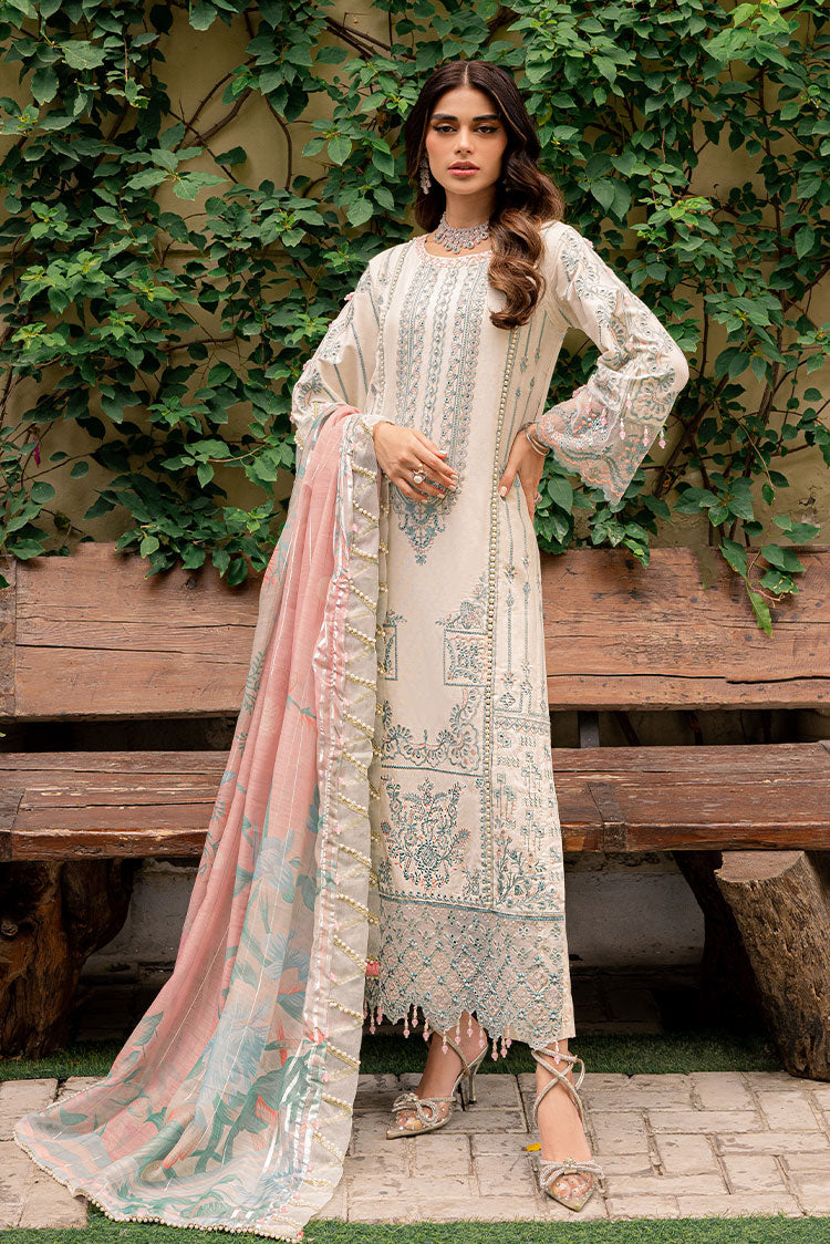 Picture of Ellena - 3-PC Unstitched Embroidered Lawn Suit - Available at Raja Sahib