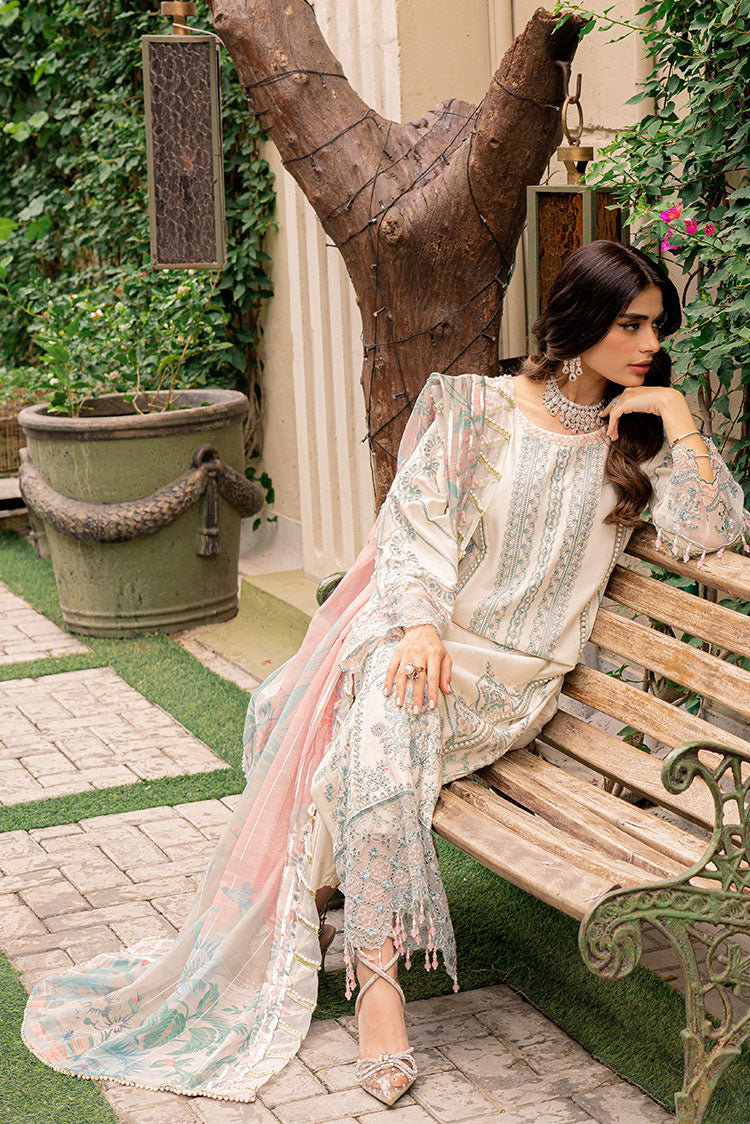 Picture of Ellena - 3-PC Unstitched Embroidered Lawn Suit - Available at Raja Sahib