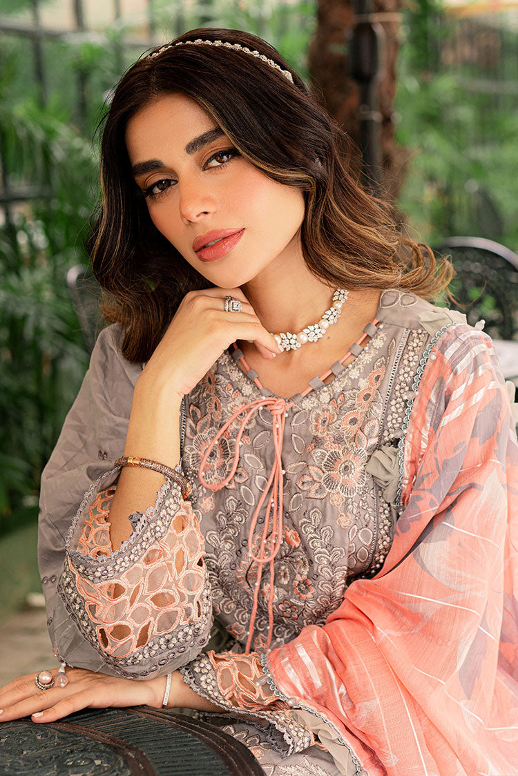 Picture of Ellena - 3-PC Unstitched Embroidered Lawn Suit - Available at Raja Sahib