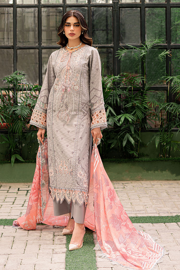 Picture of Ellena - 3-PC Unstitched Embroidered Lawn Suit - Available at Raja Sahib