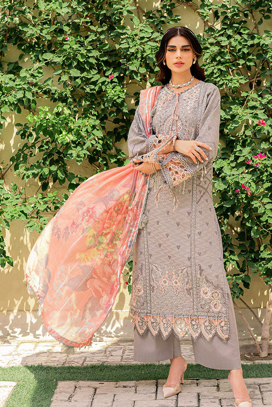 Picture of Ellena - 3-PC Unstitched Embroidered Lawn Suit - Available at Raja Sahib