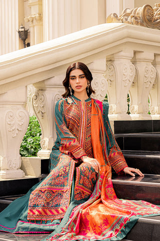 Ellena - 3-PC Unstitched Embroidered Lawn Suit